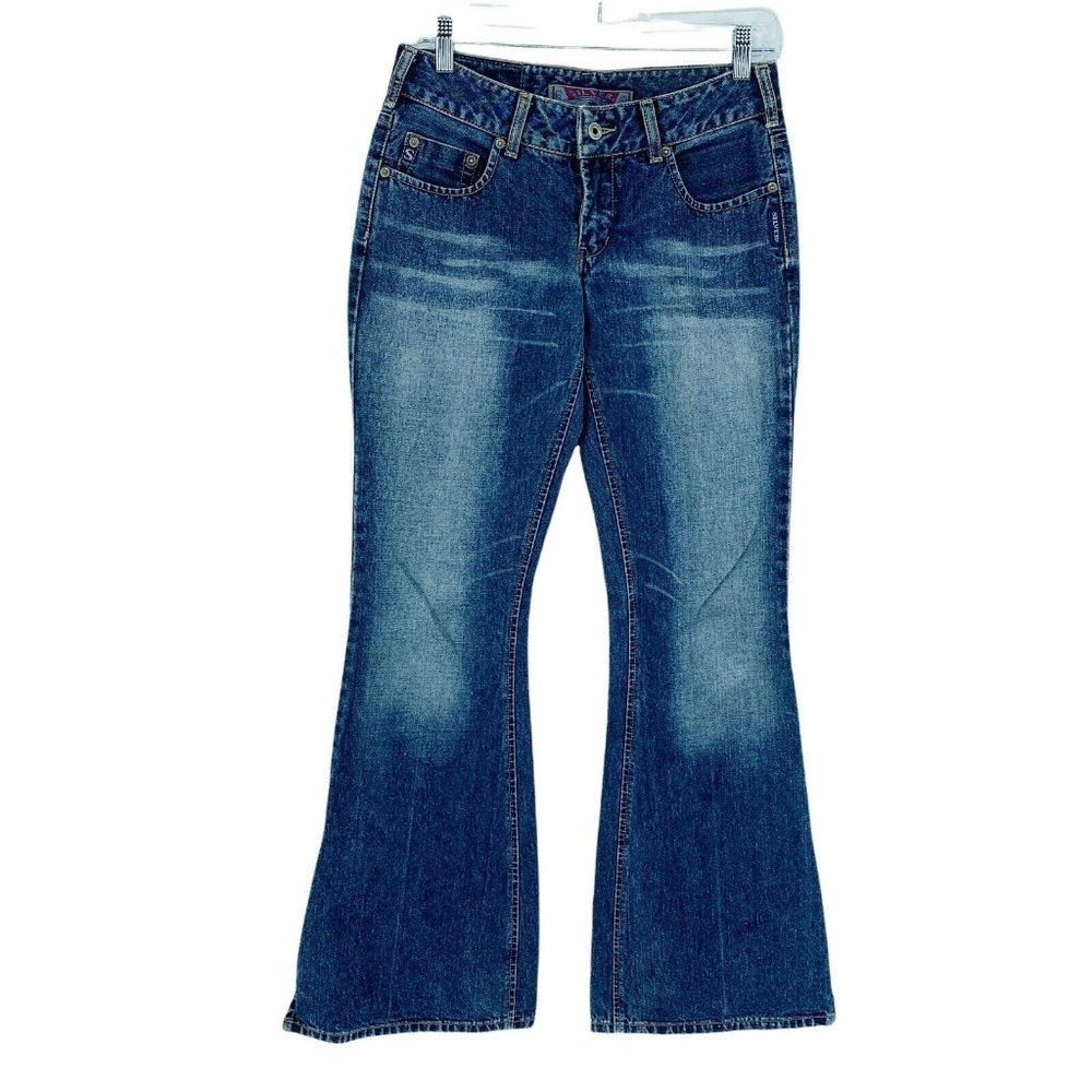Silver Jeans Women's 28 Flare Leg Low-rise 100% Cotton Denim Casual Comf…